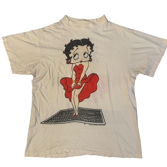 VTG 1985 Betty Boop T-Shirt Size Osfa Single Stitch King Features Syndicate RARE - Picture 1 of 8